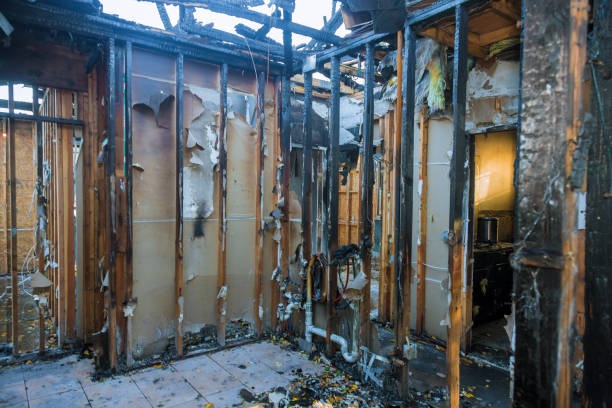 Professional Fire Damage Restoration technician working in Kyle, TX